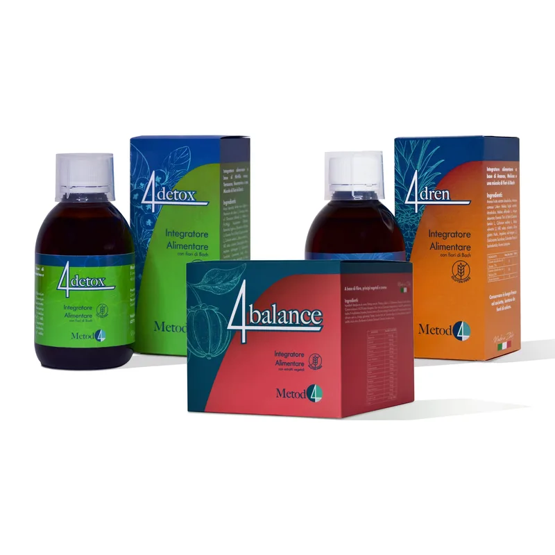 Kit Metodo4 con 4Balance, 4Detox e 4Dren